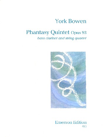 Phantasy Quintet op.93  for bassclarinet and string quartet  score and parts