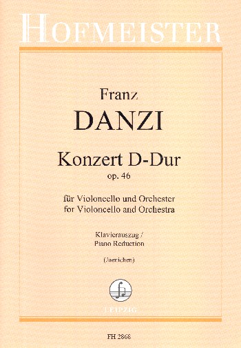 Konzert D-Dur op.46 für Violoncello  und Orchester  für Violoncello und Klavier