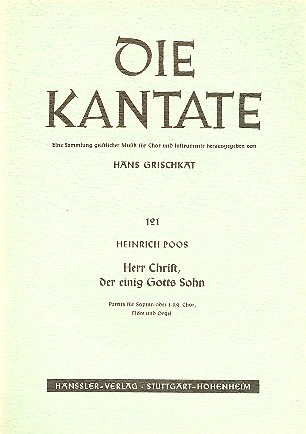 Herr Christ der einig Gotts Sohn  für Sopran (Unisono-Chor), Flöte und Orgel  Partitur