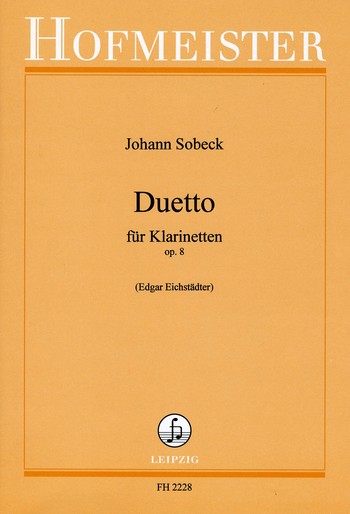 Duett op.8 für 2 Klarinetten  Partitur und Stimmen  