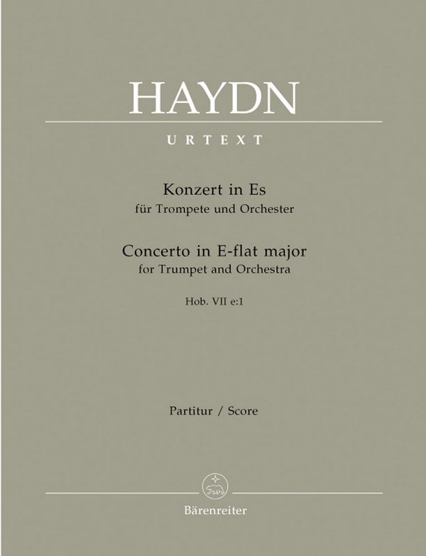 Konzert Es-Dur HOBVIIE:1&nbsp;&nbsp;für Trompete und Orchester&nbsp;&nbsp;Partitur