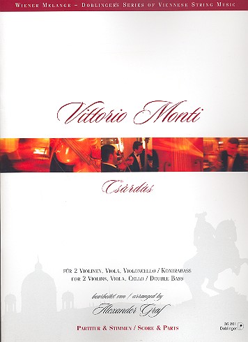 Czardas für Streichquartett  (Kontrabass ad lib)  Partitur und Stimmen