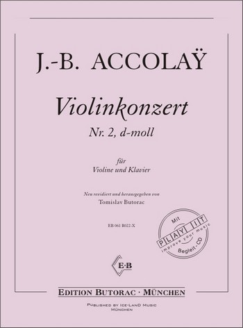 Konzert d-Moll Nr.2 (+CD)  für Violine und Klavier  