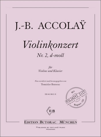 Konzert d-Moll Nr.2 (+CD)&nbsp;&nbsp;für Violine und Klavier&nbsp;&nbsp;