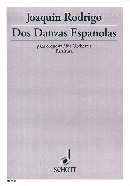 Dos Danzas Españolas&nbsp;&nbsp;für Orchester&nbsp;&nbsp;Partitur