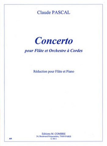 Concerto pour flute et orchestre  a cordes pour flute et piano  