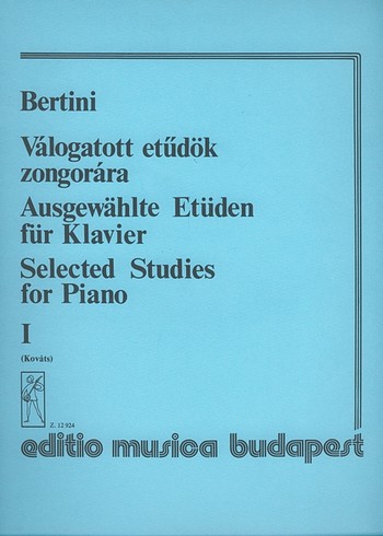 Ausgewählte Etüden Band 1  für Klavier  