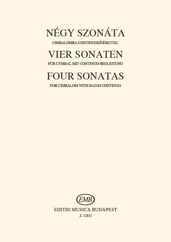 4 Sonaten für Cymbal mit Bc-&nbsp;&nbsp;Begleitung&nbsp;&nbsp;