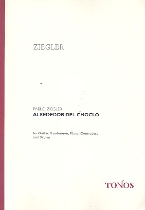 Alrededor del choclo für Gitarre, Bandoneon,  Klavier, Kontrabass und Schlagzeug  Partitur