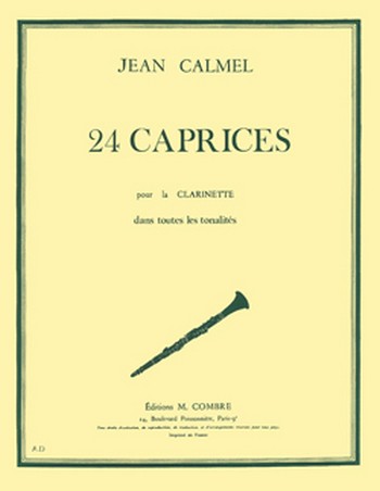 24 caprices pour clarinette    