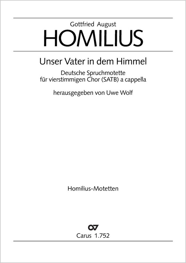 Vater unser für gem Chor a cappella  Partitur (dt)  