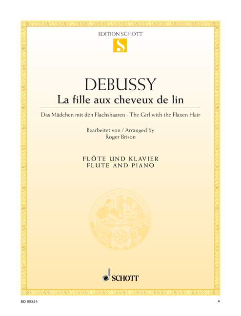 La fille aux cheveux de lin  für Flöte und Klavier  