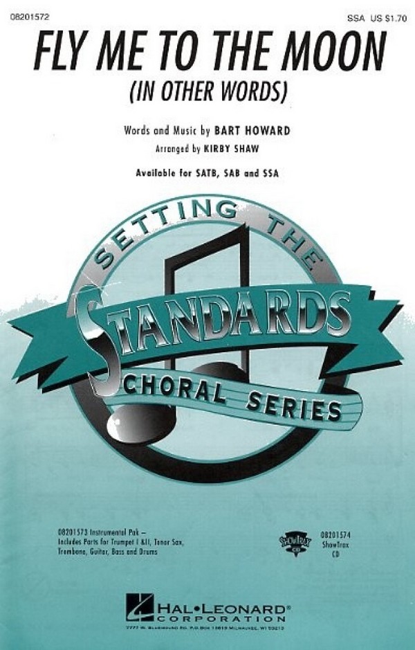 Fly me to the moon (in other words)  for female chorus (ssa) and piano  score