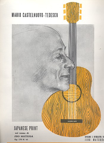 Japanese print sul nome di Jiro Matsuda  op.170,46 für Gitarre  