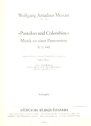 Pantalon und Colombine KV446&nbsp;&nbsp;für Streichorchester&nbsp;&nbsp;Violoncello
