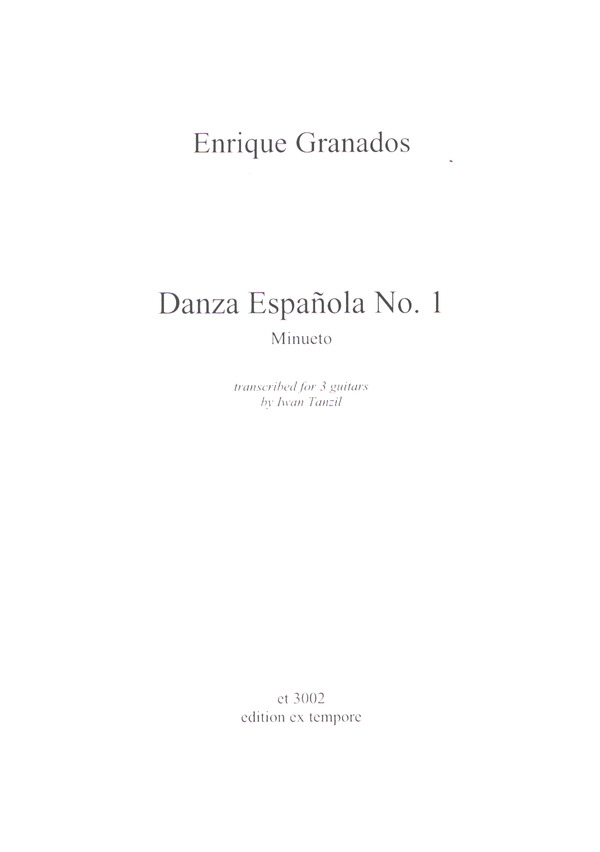 Danza Espanola Nr.1 &nbsp;&nbsp;für 3 Gitarren&nbsp;&nbsp;Partitur und Stimmen