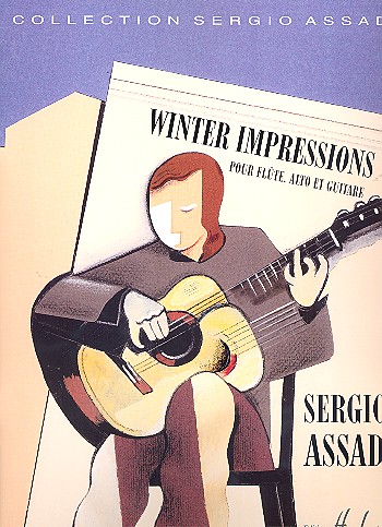 Winter Impressions pour flute, alto  et guitare  partition+parties