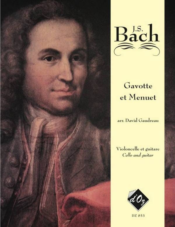 Gavotte und Menuett aus BWV816&nbsp;&nbsp;fü Violoncello und Gitarre&nbsp;&nbsp;Partitur und Stimme
