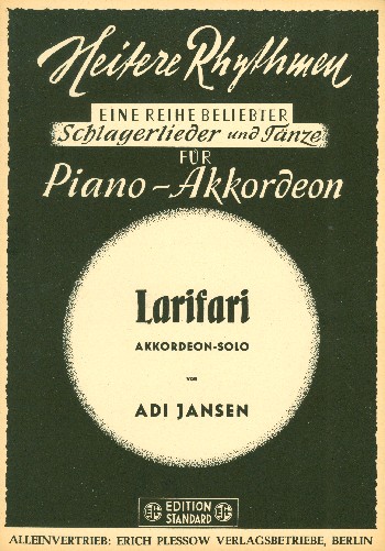 Larifari&nbsp;&nbsp;für Akkordeon&nbsp;&nbsp;