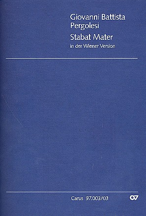 Stabat Mater (Wiener Fassung) &nbsp;&nbsp;für Soli, gem Chor und Orchester&nbsp;&nbsp;Klavierauszug
