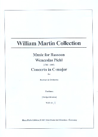 Concerto C Major  for bassoon and orchestra  score