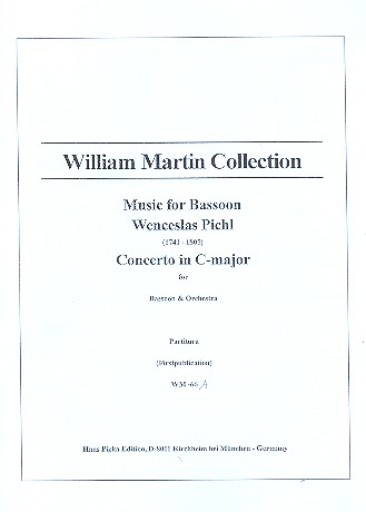 Concerto C Major&nbsp;&nbsp;for bassoon and orchestra&nbsp;&nbsp;score