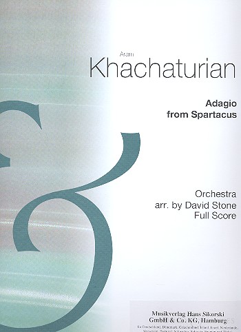 Adagio aus Spartacus&nbsp;&nbsp;für Orchester&nbsp;&nbsp;Partitur
