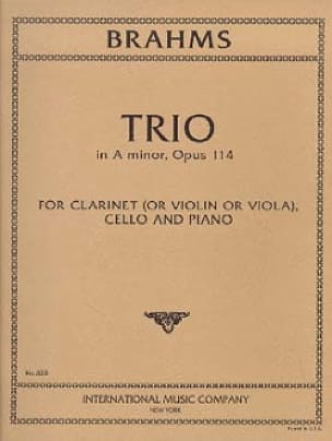 Trio a minor op.114&nbsp;&nbsp;for clarinet (or violin, viola), violoncello and piano&nbsp;&nbsp;parts
