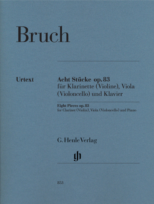 8 Stücke op.83  für Klarinette (Violine), Viola (Violoncello) und Klavier  Stimmen