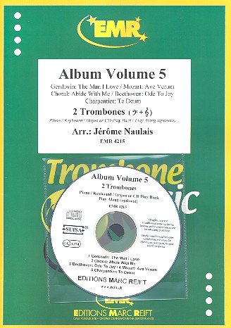 Album vol.5 (+CD) für 2 Posaunen&nbsp;&nbsp;(Tasteninstrument oder CD-Begleitung ad lib)&nbsp;&nbsp;Partitur und Stimmen