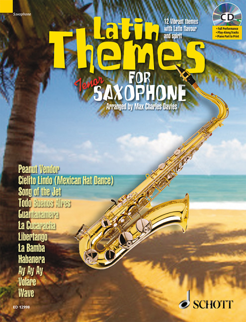 Latin Themes (+CD)&nbsp;&nbsp;für Tenorsaxophon&nbsp;&nbsp;(Klavierbegleitung als PDF zum Ausdrucken)