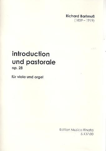 Introduction und Pastorale op.28  für Viola und Orgel  