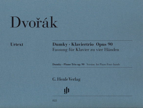 Dumky-Trio op.90 für Violine, Violoncello und Klavier  für Klavier zu 4 Händen  