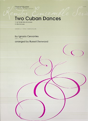 2 Cuban Dances   für 3 Klarinetten und Bassklarinette  Partitur und Stimmen