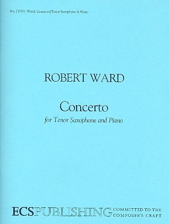 Concerto for tenor saxophone and piano&nbsp;&nbsp;&nbsp;&nbsp;