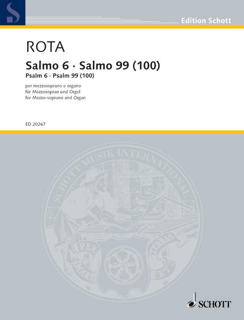 2 Psalmen  für Mezzosopran und Orgel  