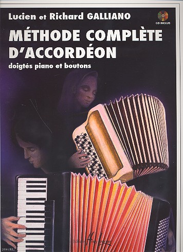 Méthode complète d'accordéon (+CD)  doigtés piano et boutons  