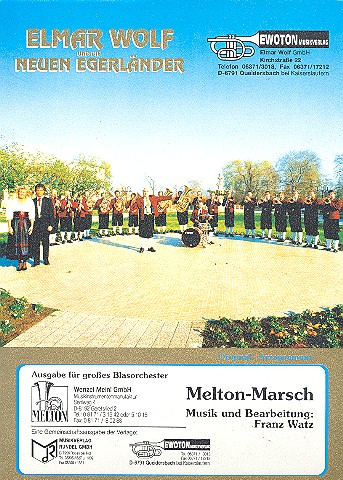 Melton-Marsch für Blasorchester  Direktion und Stimmen  