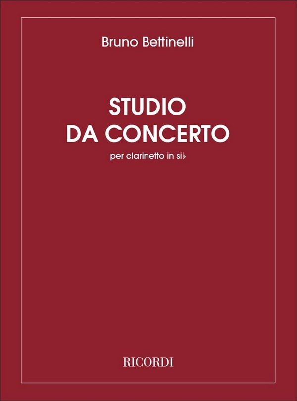 Studio da concerto per clarinetto    