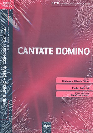 Cantate Domino für gem Chor a cappella  (Bc ad lib)  Partitur