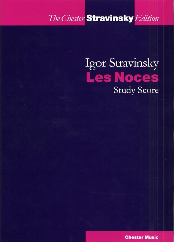 Les Noces&nbsp;&nbsp;&nbsp;&nbsp;study score (frz/kyr/rus)