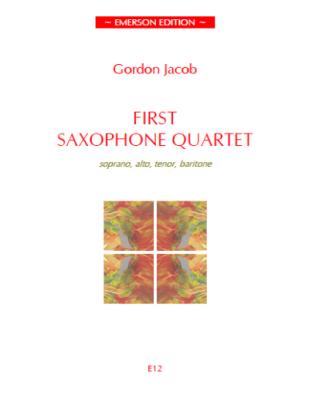 First Saxophone Quartet for soprano, alto, tenor  and baritone saxophones  score+parts