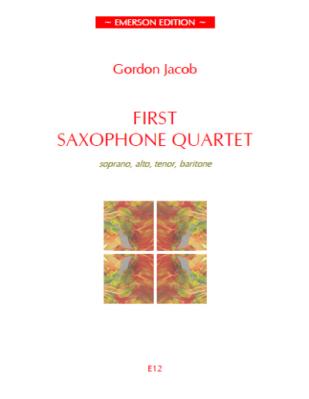 First Saxophone Quartet for soprano, alto, tenor  and baritone saxophones  score+parts