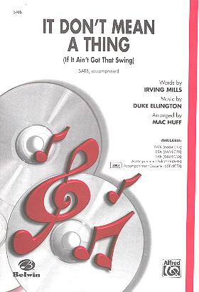 It don't mean a Thing for mixed chorus  (SATB) and piano  score