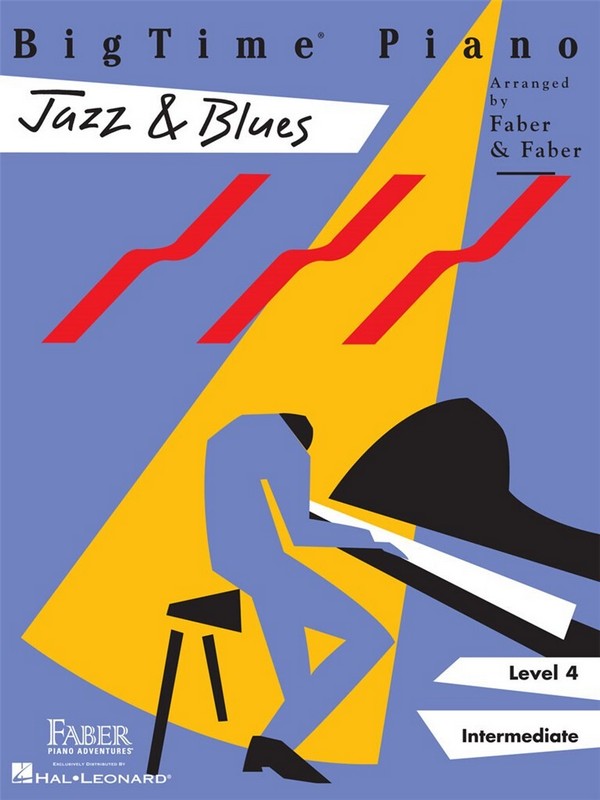 Big Time Piano Jazz and Blues:  for intermediate piano (with text)  