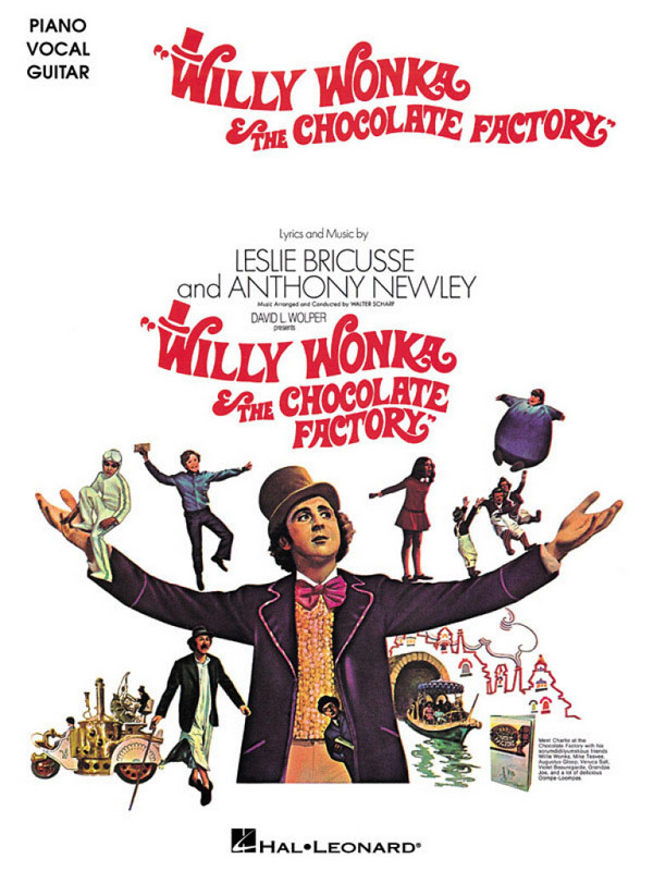 Willy  Wonka and the Chocolate  Factory (1971): songbook  piano/vocla/guitar