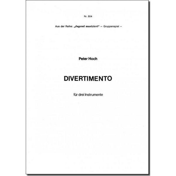 Divertimento für 3 Instrumente  Partitur und Stimmen  