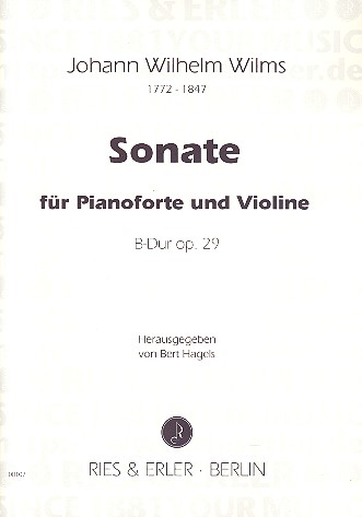 Sonate B-Dur op.29  für Violine und Klavier  