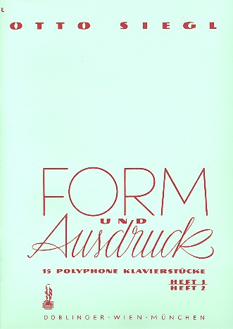 Form und Ausdruck Band 1  für Klavier  