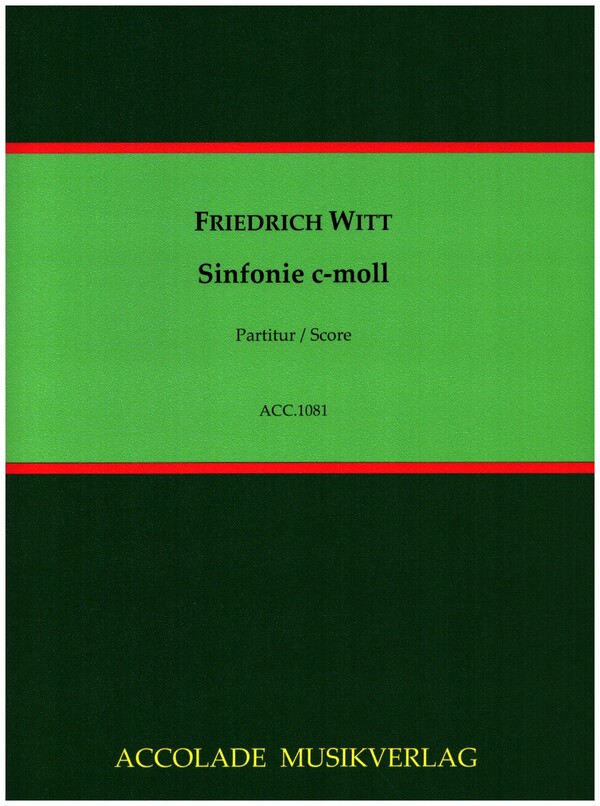 Sinfonie c-Moll  für Orchester  Partitur